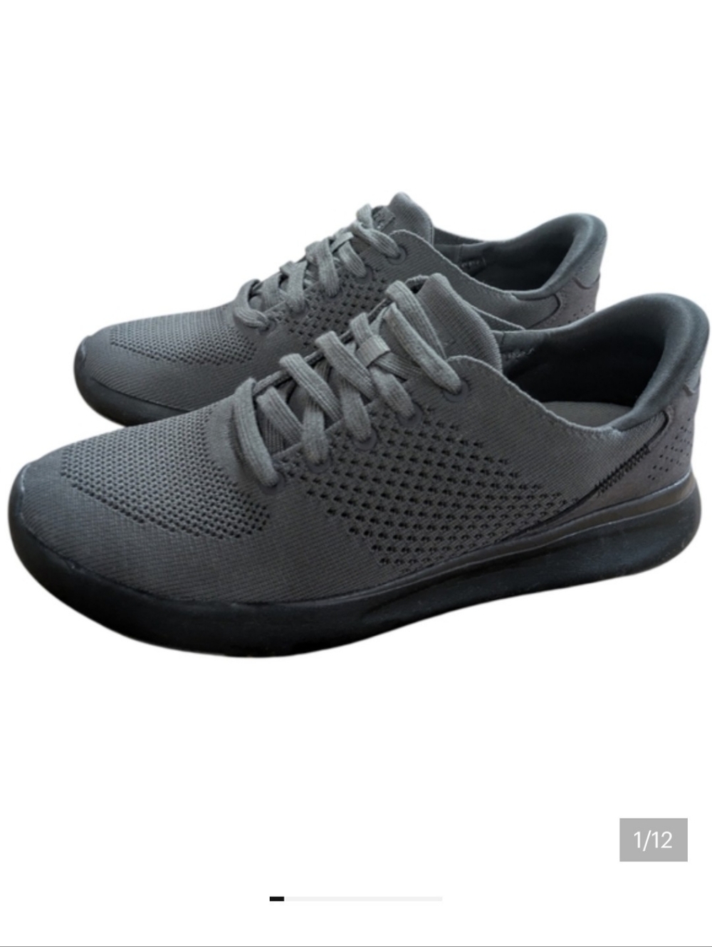 Kizik Lima Graphite Gray Sneakers Wide Unisex Mens 6.5 Womens 8
